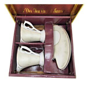 Vtg Imperial Fine Porcellaine-Germany  Tea Cup and Saucer. Boxed Gift Set